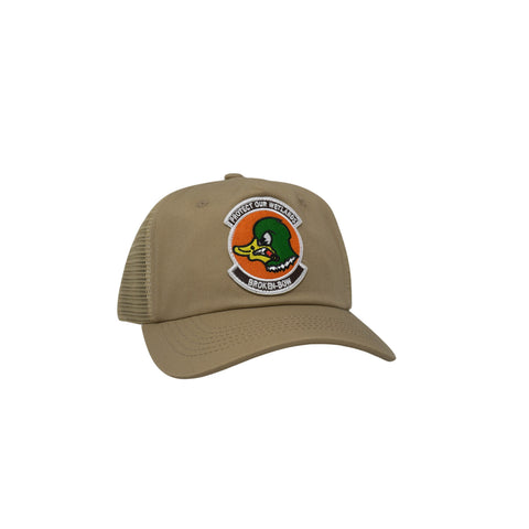 Protect Our Wetlands Unstructured Vintage Snapback Tan