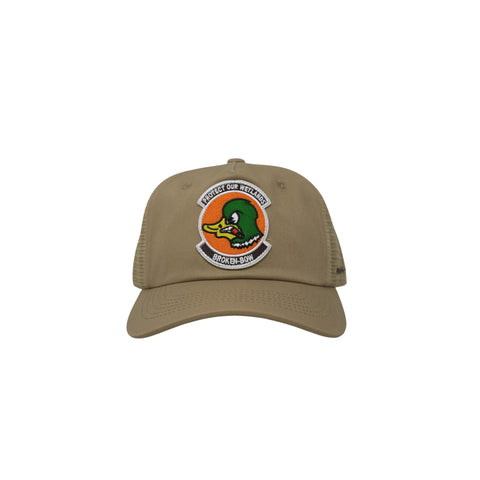 Protect Our Wetlands Unstructured Vintage Snapback Tan