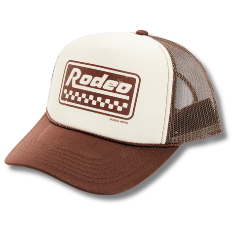 Rodeo Racer Trucker - Tan/ Brown