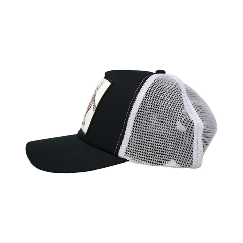 Rose Patch Snapback – Color: Black