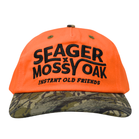 Seager x Mossy Oak I.O.F. Snapback – Color: Orange/ Camo