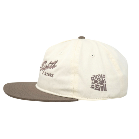 Snapback Hat The Forty Eighth State – Color: Natural & Walnut