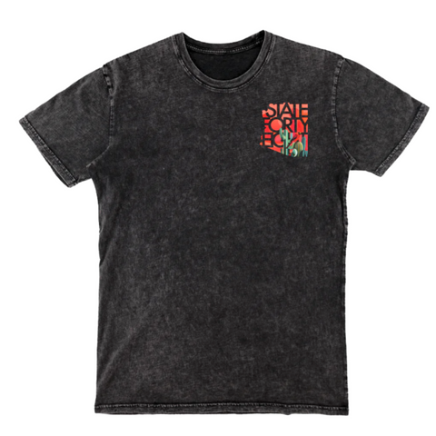 Crewneck Stone Wash Desert Cardinal