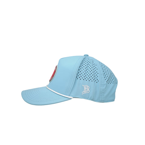 USA Icon Curved 5 Panel Rope – Color: Sky Blue